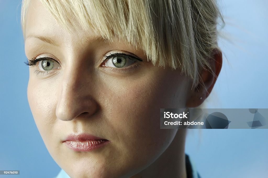 Woman's face thoughtfully Adult Stock Photo