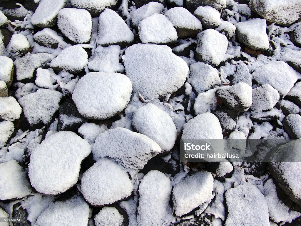 Snowy Rocks  Heap Stock Photo