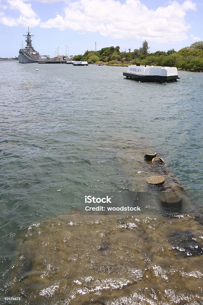 Arizona Memorial Pearl Harbor - Foto de stock de Agressão royalty-free