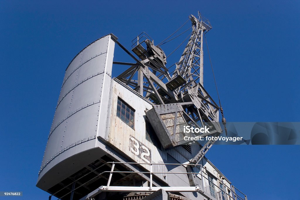 Arma de metal gray crane - Foto de stock de Antigo royalty-free