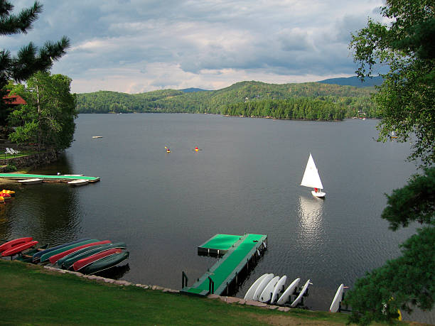 istock Sailing on Lake in Quebec, Canada 92476969