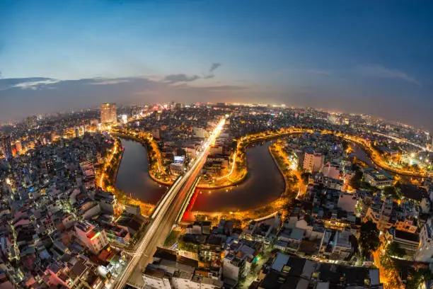 Photo of Saigon/hochiminh City from above