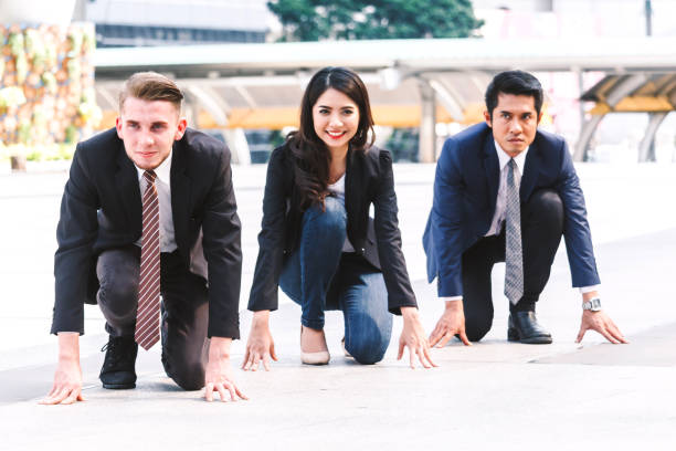 istock Businessman prepare for running 924784658