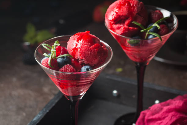 istock Homemade berry ice cream 924793438