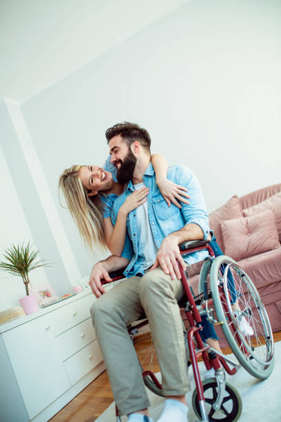 istock Handicapped man in love 924797728