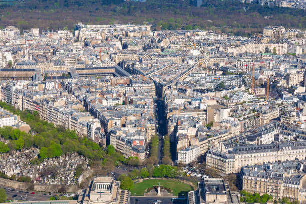 istock Beautiful panoramic view of Paris from the Eiffel Tower 924801540