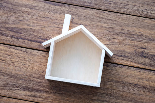 istock Home sweet home copy space Handmade home Shaped symbol house 924809774