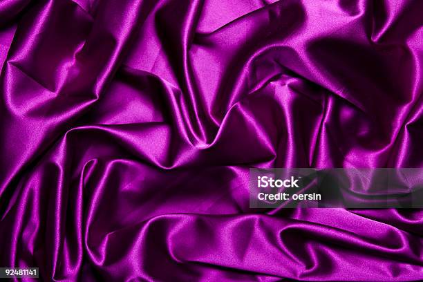 Purple Satin Fabric Backgound Stock Photo - Download Image Now - Backgrounds, Color Image, Horizontal