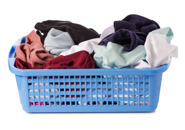 istock Laundry basket dirty wash clean 924813830