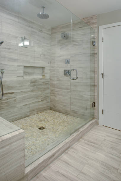 istock Perfectly designed glass shower interior 924819862