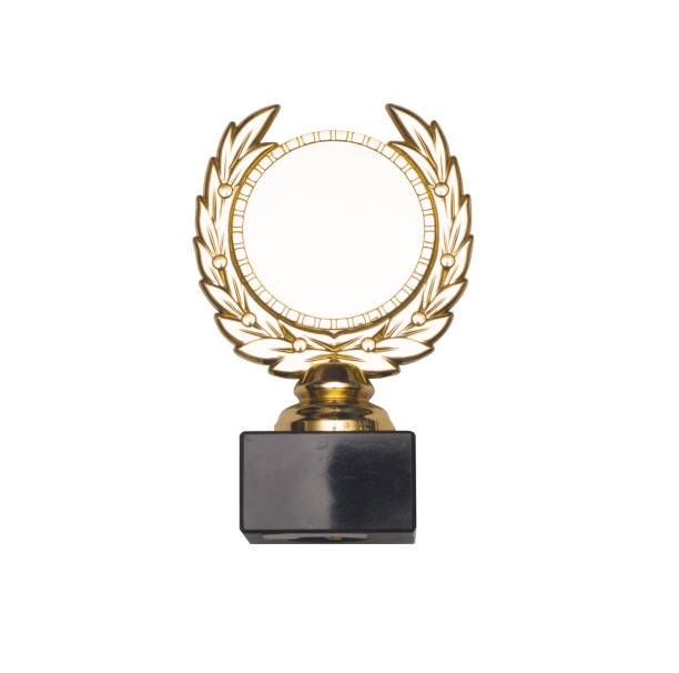 istock Gold medal with copy space isolated on white background. 924821138