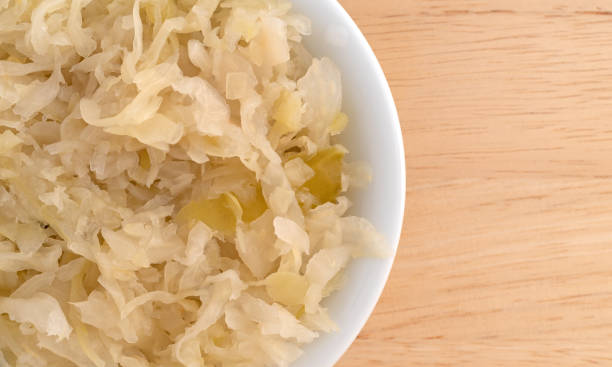 istock Sauerkraut in a small bowl on a table 924825308