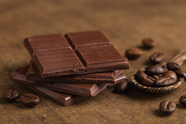 istock Chopped bitter chocolate with coffee beans 924832716