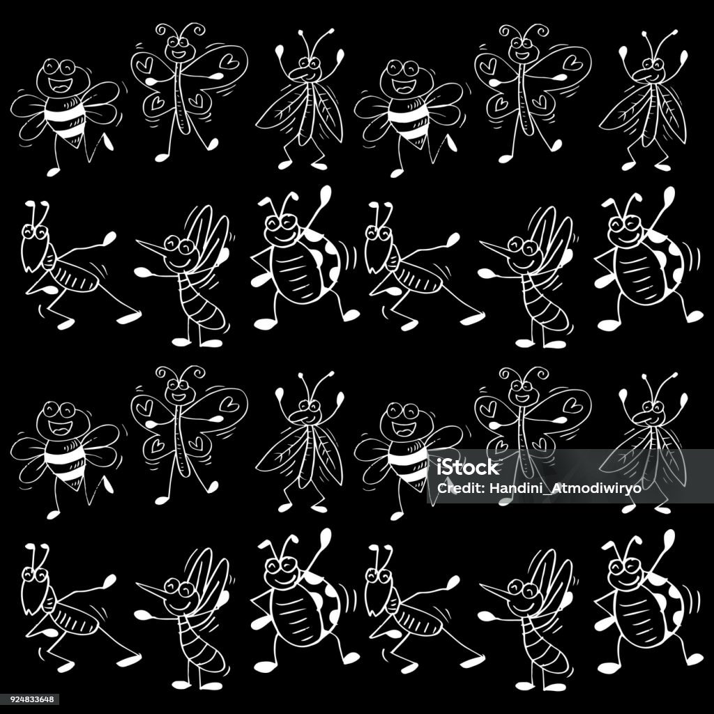 Insect Body Pattern Pattern Of Insects Stock Illustration - Download Image Now - Abdomen ...