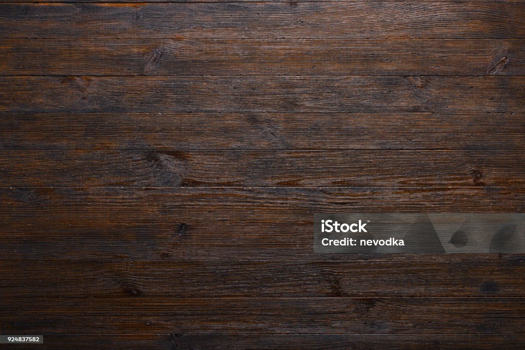 Mesa de tablones de madera antiguo oscuros textura - Foto de stock de Madera - Material libre de derechos