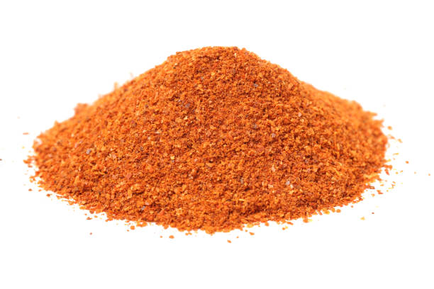 istock Dry Red cayenne pepper and chili powder isolated on white background 924841854