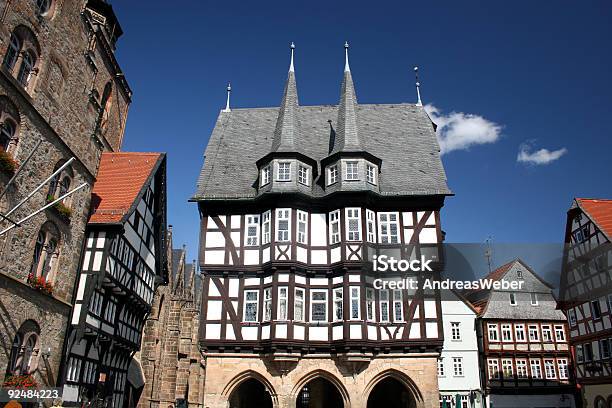 Historisches Rathaus Em Alsfeld De Hesse - Fotografias de stock e mais imagens de Hesse - Alemanha - Hesse - Alemanha, Alemanha, Arquitetura