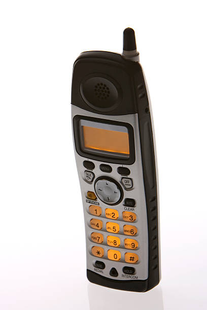 istock Cordless telephone on white graduated background 92484410