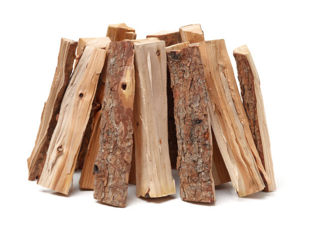 istock Mountain of firewood isolated on white background 924844616