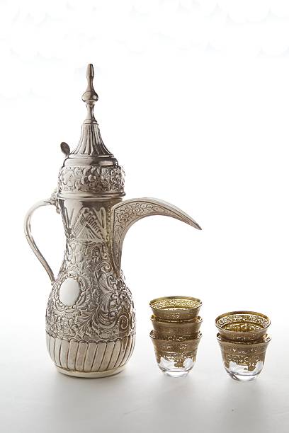 Tradicional café árabe - foto de acervo