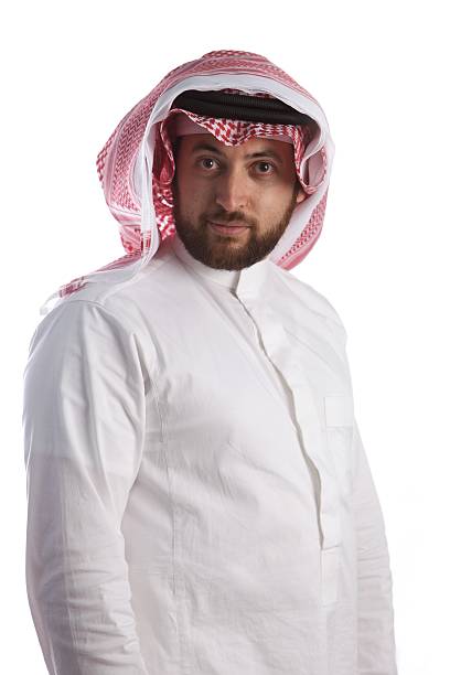 Empresário sorridente árabe - foto de acervo