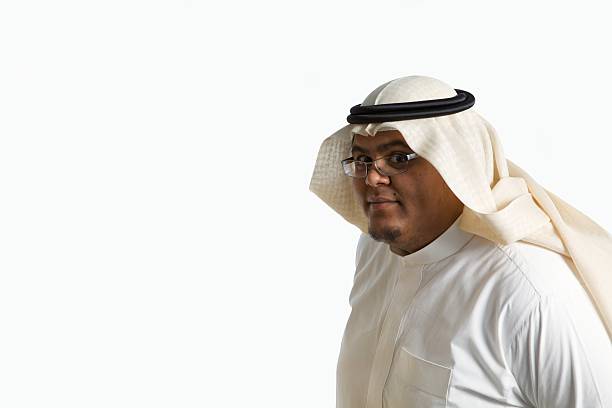 Empresário sorridente árabe - foto de acervo