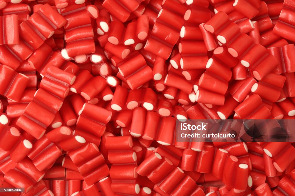 licorice stick bullet cartridge case; Candy Stock Photo