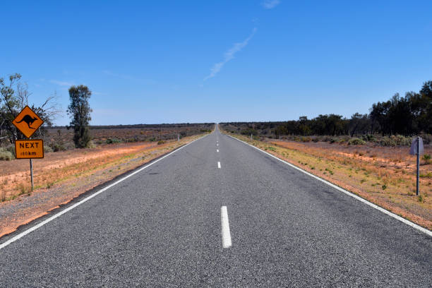istock Australia, warning sign on Barrier Highway 924854714
