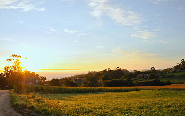 istock Sun rising on a country scene 92485601