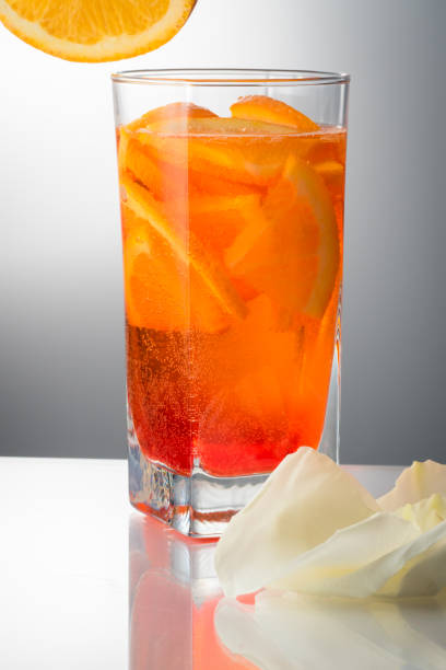 istock Summer refreshing faintly alcoholic cocktail Spritz in a 924857002