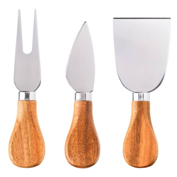 istock Cheese knifes and fork with wooden handle 924857106