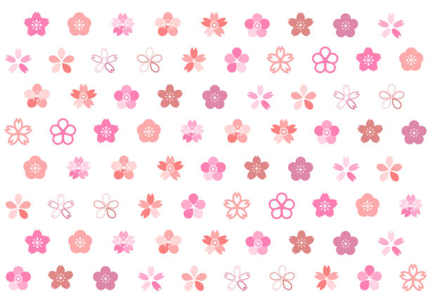 桜の花のイラスト - 桜 花びら点のイラスト素材／クリップアート素材／マンガ素材／アイコン素材
