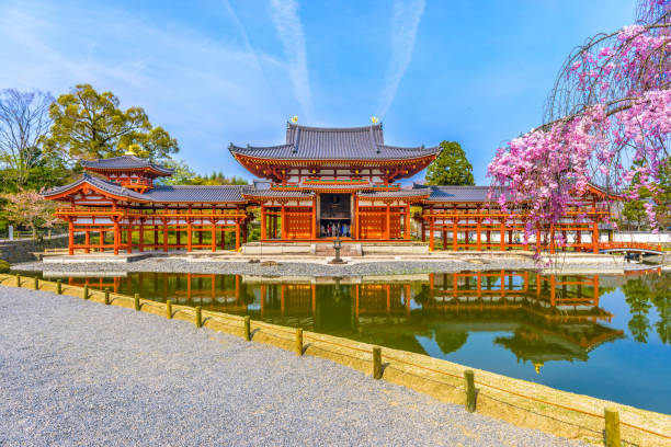 Byodo-in Temple, Uji, Kyoto, Japan in spring season.