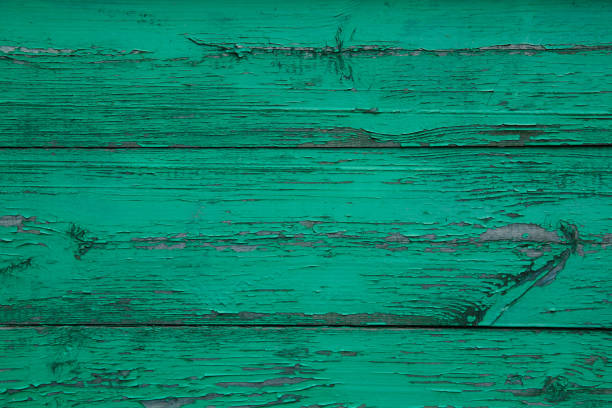 istock Vintage green painted old wood plank texture 924890546