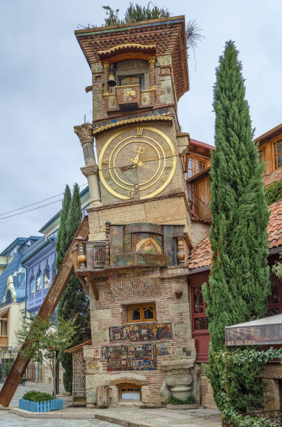istock Leaning clock tower, Tbilisi, Georgia 924894686