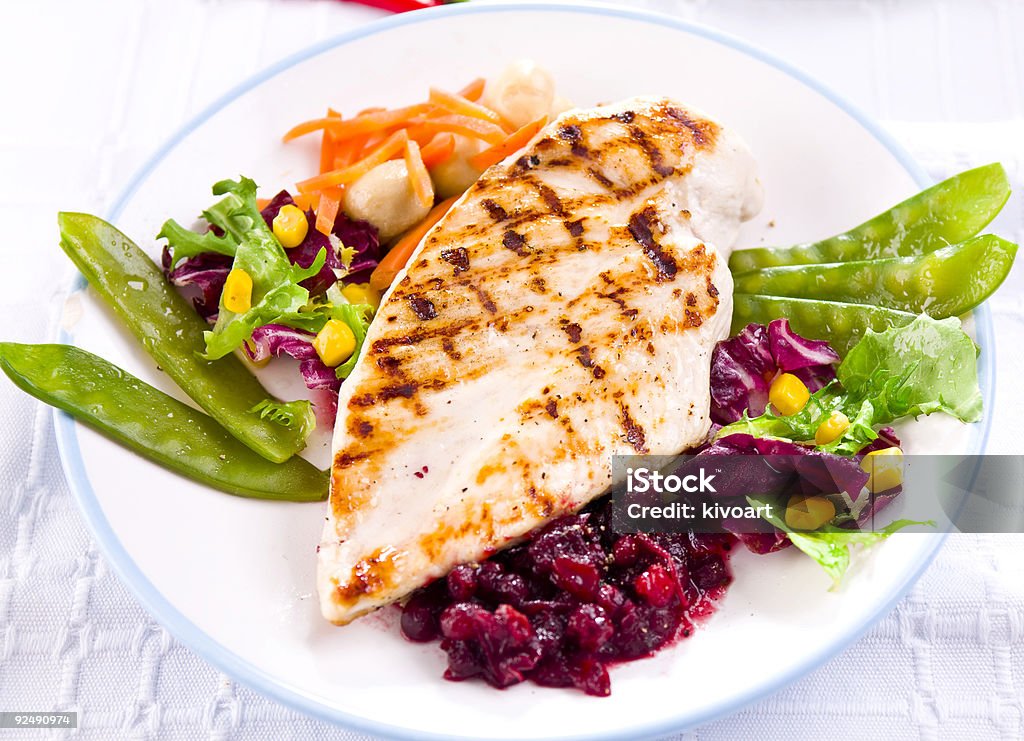 Pasti di pollo - Foto stock royalty-free di Petto di pollo ai ferri