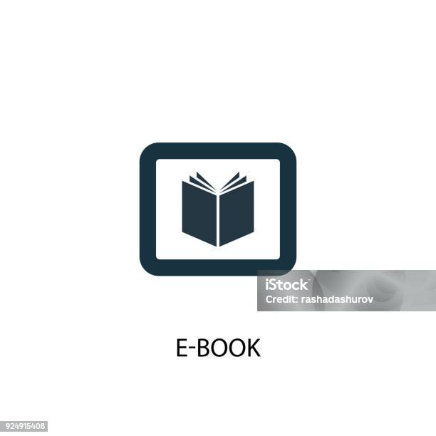 Icône De Lebook Illustration De Lélément Simple Vecteurs libres de droits et plus d'images vectorielles de Livre électronique