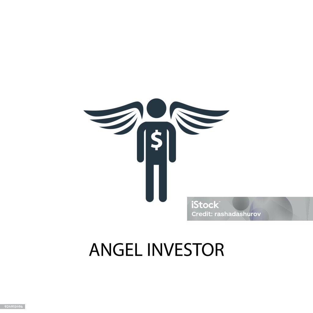 Angel investor icon. Simple element illustration Angel investor icon. Simple element illustration. Angel investor symbol design from Startup collection. Can be used for web and mobile. Angel stock vector