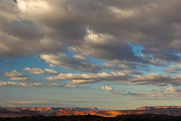 Desert Morning Sky stock photo