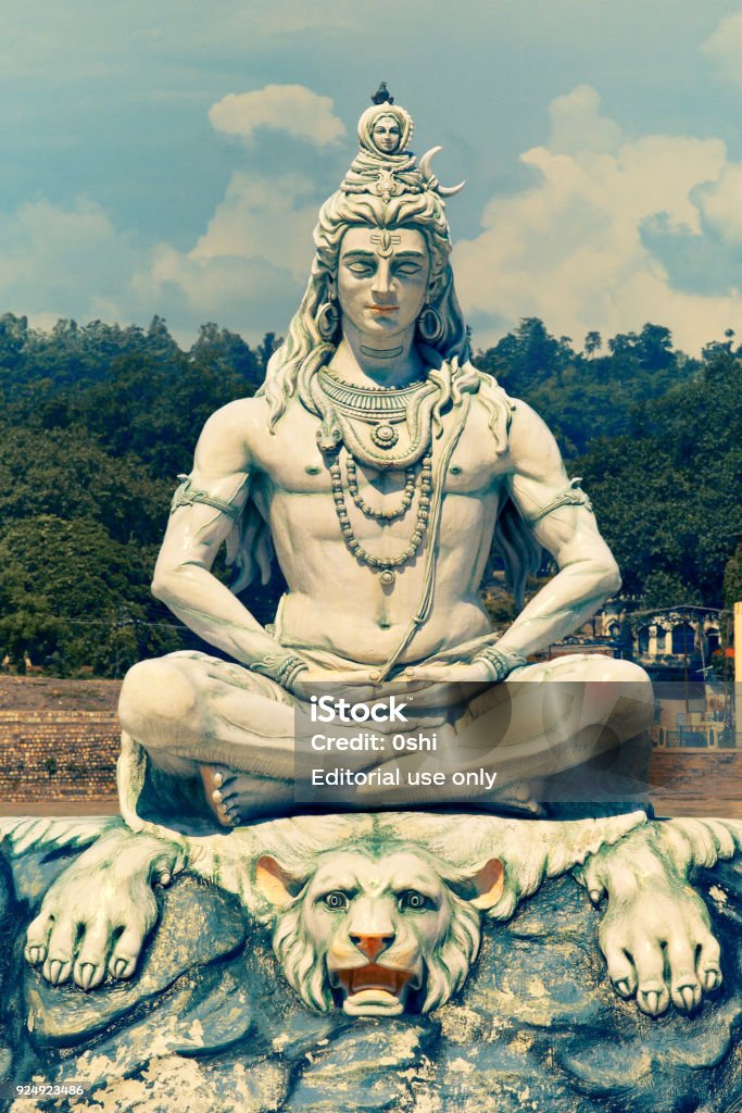 Statue Of Lord Shiva In Rishikesh Stock Photo - Download Image Now - Shiva,  Statue, God - iStock