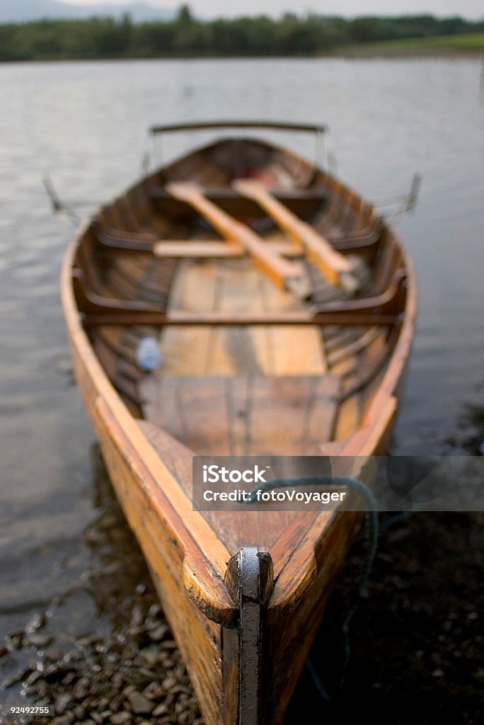 Holz-Boot Rudern - Lizenzfrei Alt Stock-Foto