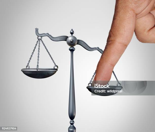 Tip The Scales Stock Photo - Download Image Now - Unfairness, Domination, Law