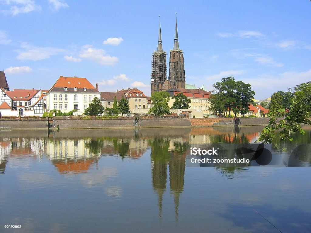 Altstadt-Sehenswürdigkeiten in Breslau [ 4 ] - Lizenzfrei Abenddämmerung Stock-Foto