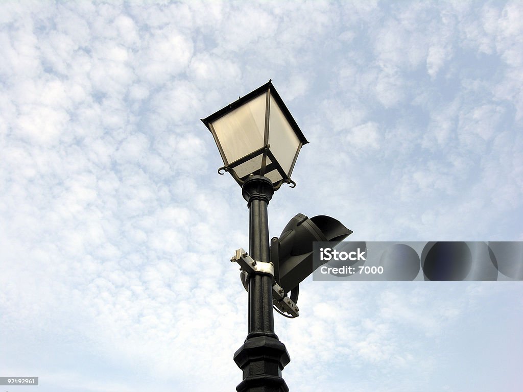 Cámara de seguridad de lámpara - Foto de stock de Aire libre libre de derechos