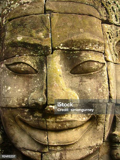 Świątynia Bajon Rzeźba Angkor Wat Kambodży - zdjęcia stockowe i więcej obrazów Angkor - Angkor, Angkor Thom, Angkor Wat