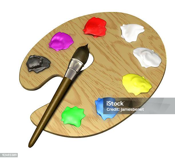 Paint Tools Stock Photo - Download Image Now - Artist, Artist's Palette, Color Image