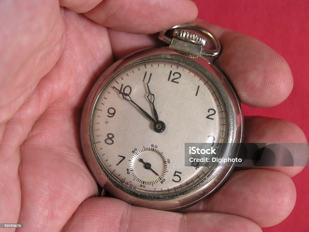 Grande vecchio orologio da tasca - Foto stock royalty-free di Composizione orizzontale