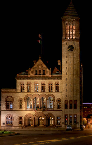 istock Albany NY City Hall at Night 924942836