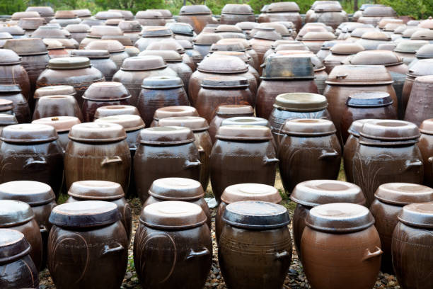 istock Crocks for Kimchi or sorce storage in South Korea 924948658