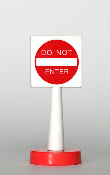 do not enter sign stock photo